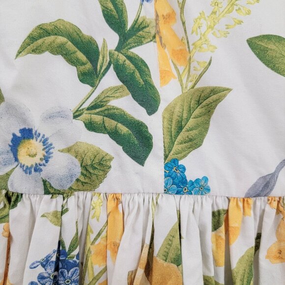 Cara Cara Sasha Floral Apron Flare Dress In Hudson Ivory 4 - Picture 11 of 12